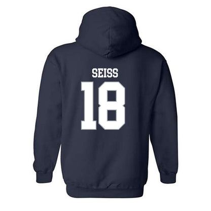 Monmouth - NCAA Football : Brad Seiss - Replica Shersey Hooded Sweatshirt-1