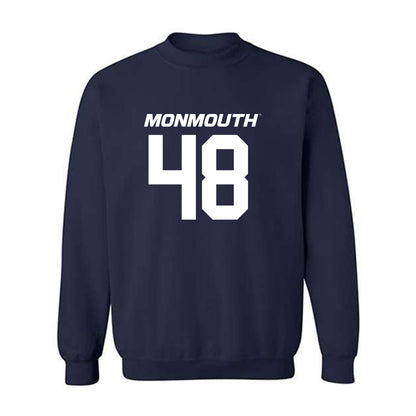 Monmouth - NCAA Football : Heath Reinhardt - Replica Shersey Crewneck Sweatshirt-0