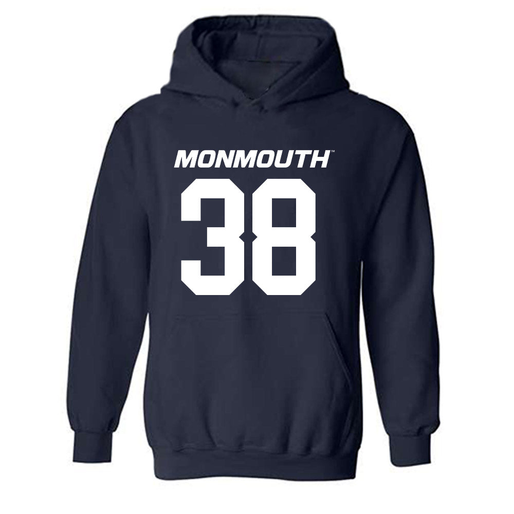 Monmouth - NCAA Football : Kendall Dorsey - Replica Shersey Hooded Sweatshirt-0