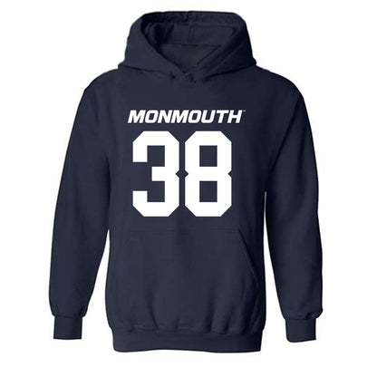 Monmouth - NCAA Football : Kendall Dorsey - Replica Shersey Hooded Sweatshirt-0