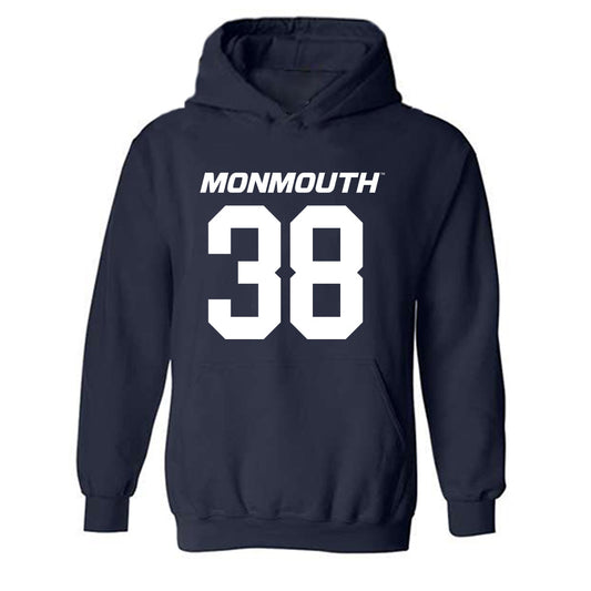 Monmouth - NCAA Football : Kendall Dorsey - Replica Shersey Hooded Sweatshirt-0