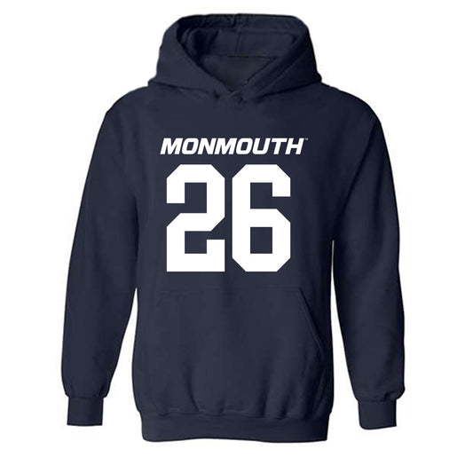 Monmouth - NCAA Football : Donovan Fey - Replica Shersey Hooded Sweatshirt-0