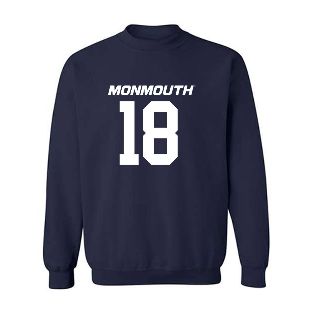 Monmouth - NCAA Football : Brad Seiss - Replica Shersey Crewneck Sweatshirt-0