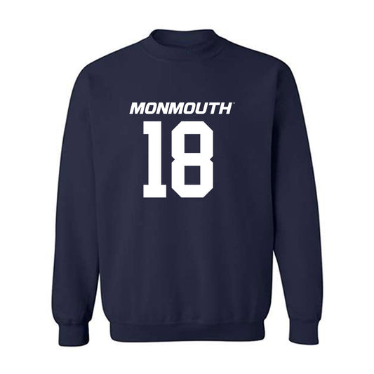Monmouth - NCAA Football : Brad Seiss - Replica Shersey Crewneck Sweatshirt-0