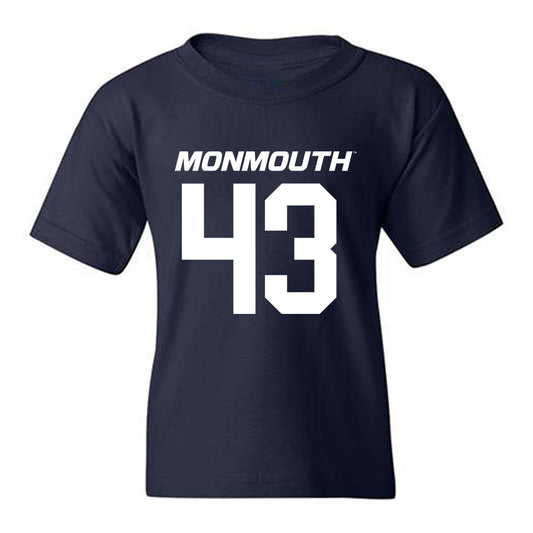 Monmouth - NCAA Football : Jake Davis - Replica Shersey Youth T-Shirt-0