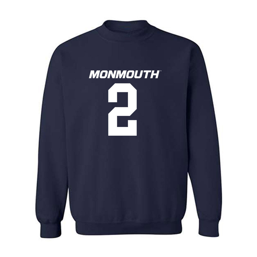 Monmouth - NCAA Football : Jaeden Jones - Replica Shersey Crewneck Sweatshirt-0