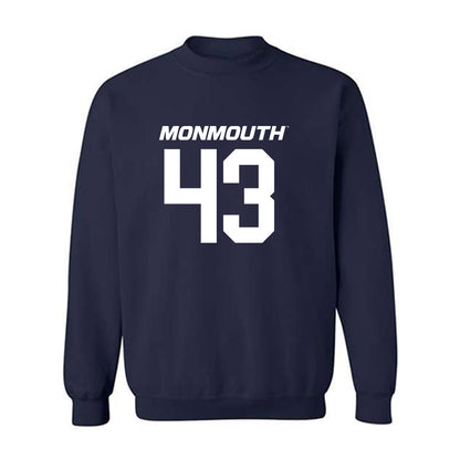 Monmouth - NCAA Football : Jake Davis - Replica Shersey Crewneck Sweatshirt-0