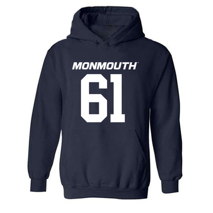Monmouth - NCAA Football : Collin Goetter - Replica Shersey Hooded Sweatshirt-0