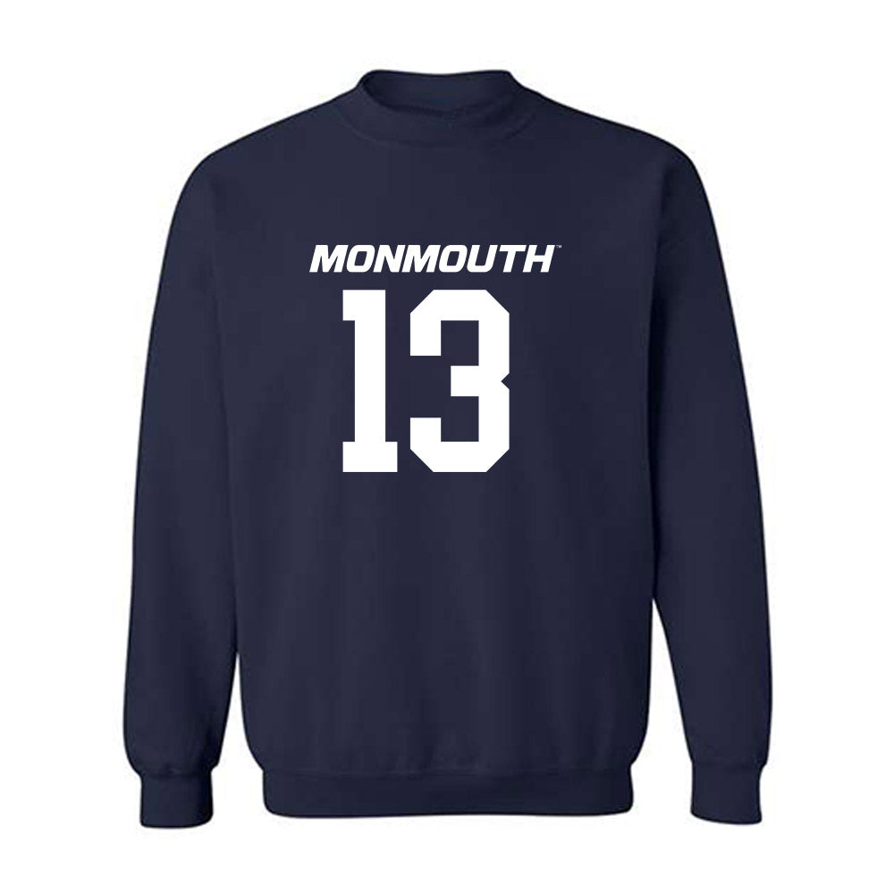 Monmouth - NCAA Football : Frankie Weaver III - Replica Shersey Crewneck Sweatshirt-0
