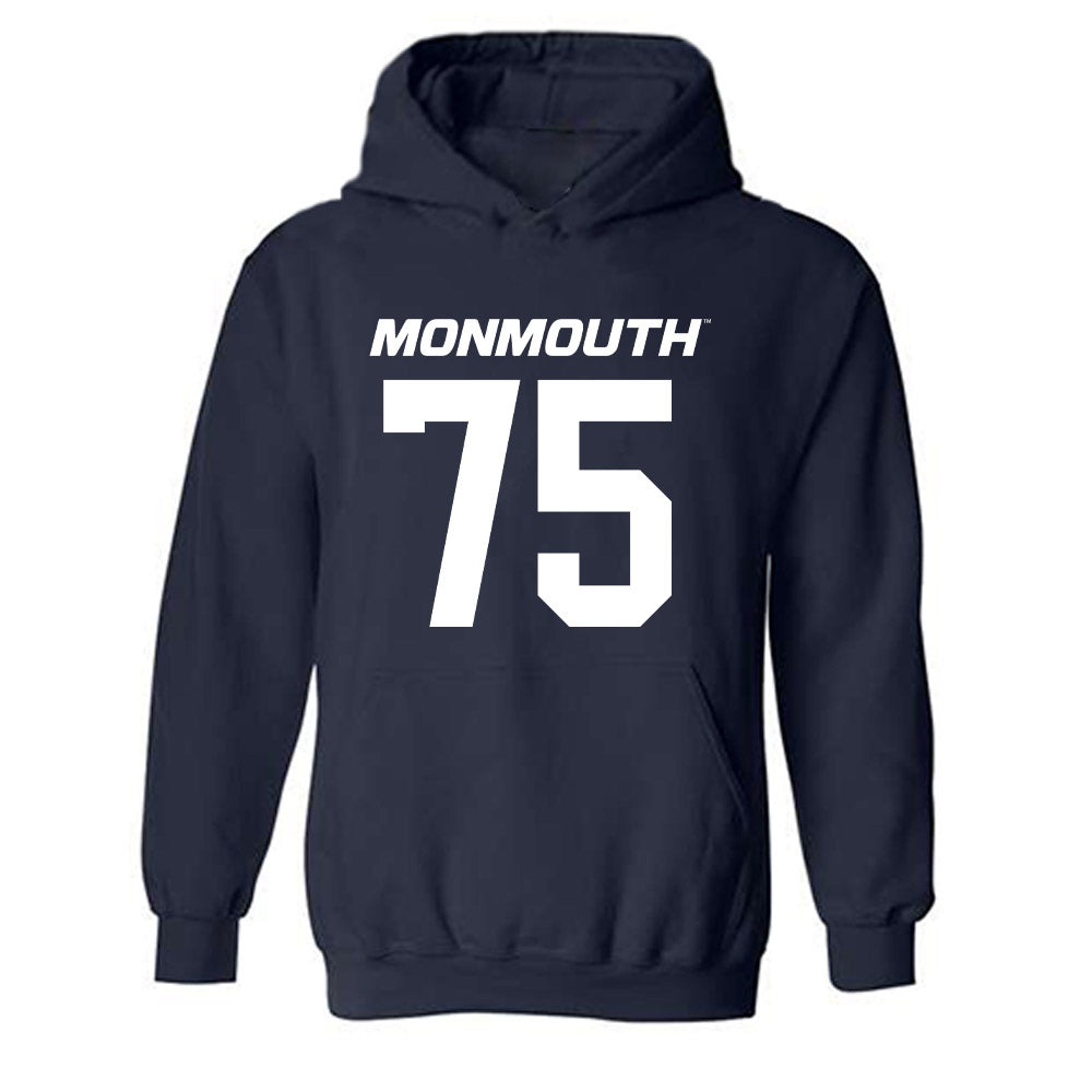 Monmouth - NCAA Football : Bleek Turner - Replica Shersey Hooded Sweatshirt-0