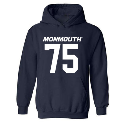 Monmouth - NCAA Football : Bleek Turner - Replica Shersey Hooded Sweatshirt-0