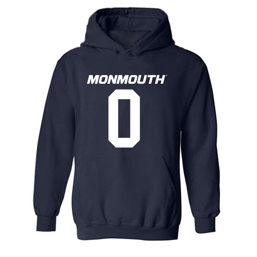 Monmouth - NCAA Football : Gavin Nelson - Replica Shersey Hooded Sweatshirt-0
