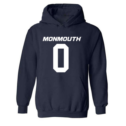 Monmouth - NCAA Football : Gavin Nelson - Replica Shersey Hooded Sweatshirt-0