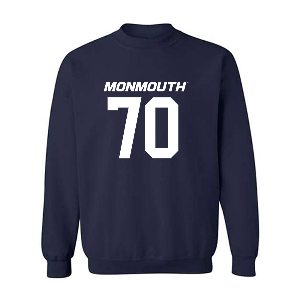 Monmouth - NCAA Football : Reed Collins - Replica Shersey Crewneck Sweatshirt-0