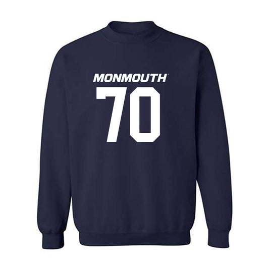Monmouth - NCAA Football : Reed Collins - Replica Shersey Crewneck Sweatshirt-0
