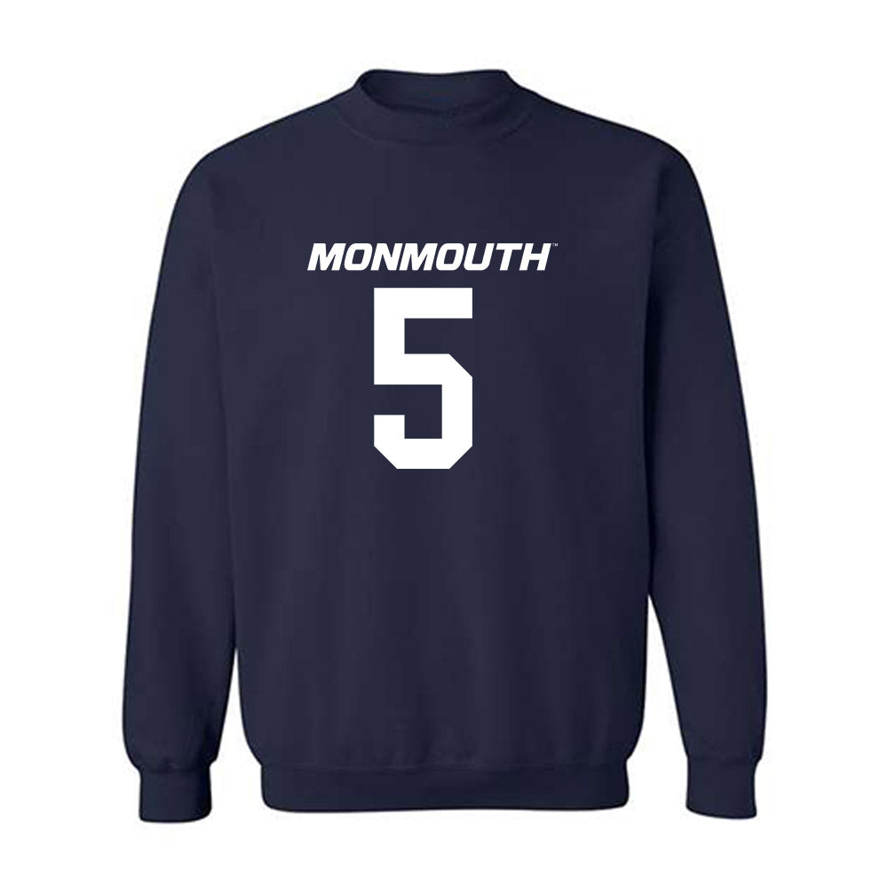 Monmouth - NCAA Football : Charlie Sasso - Replica Shersey Crewneck Sweatshirt