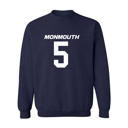 Monmouth - NCAA Football : Charlie Sasso - Replica Shersey Crewneck Sweatshirt