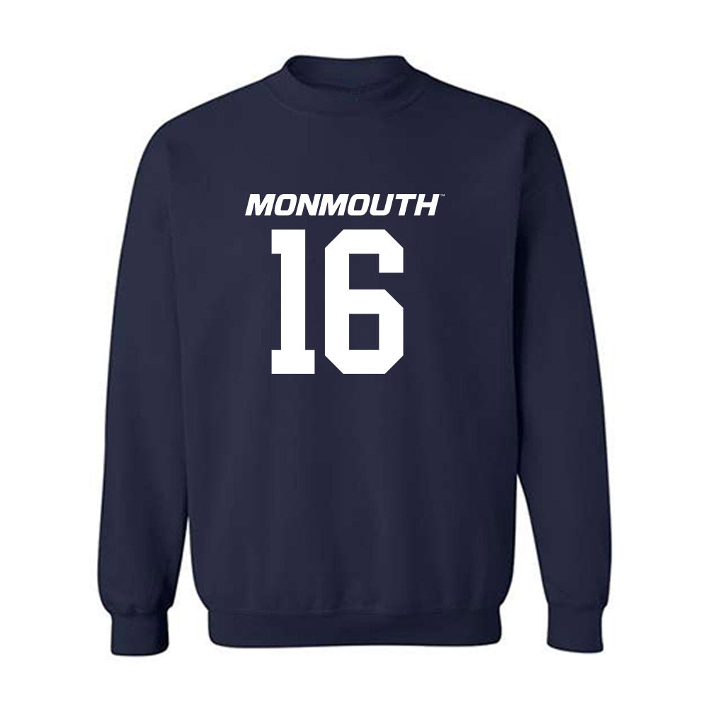 Monmouth - NCAA Football : Michael DiVittorio - Replica Shersey Crewneck Sweatshirt-0