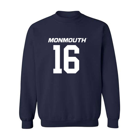 Monmouth - NCAA Football : Michael DiVittorio - Replica Shersey Crewneck Sweatshirt-0