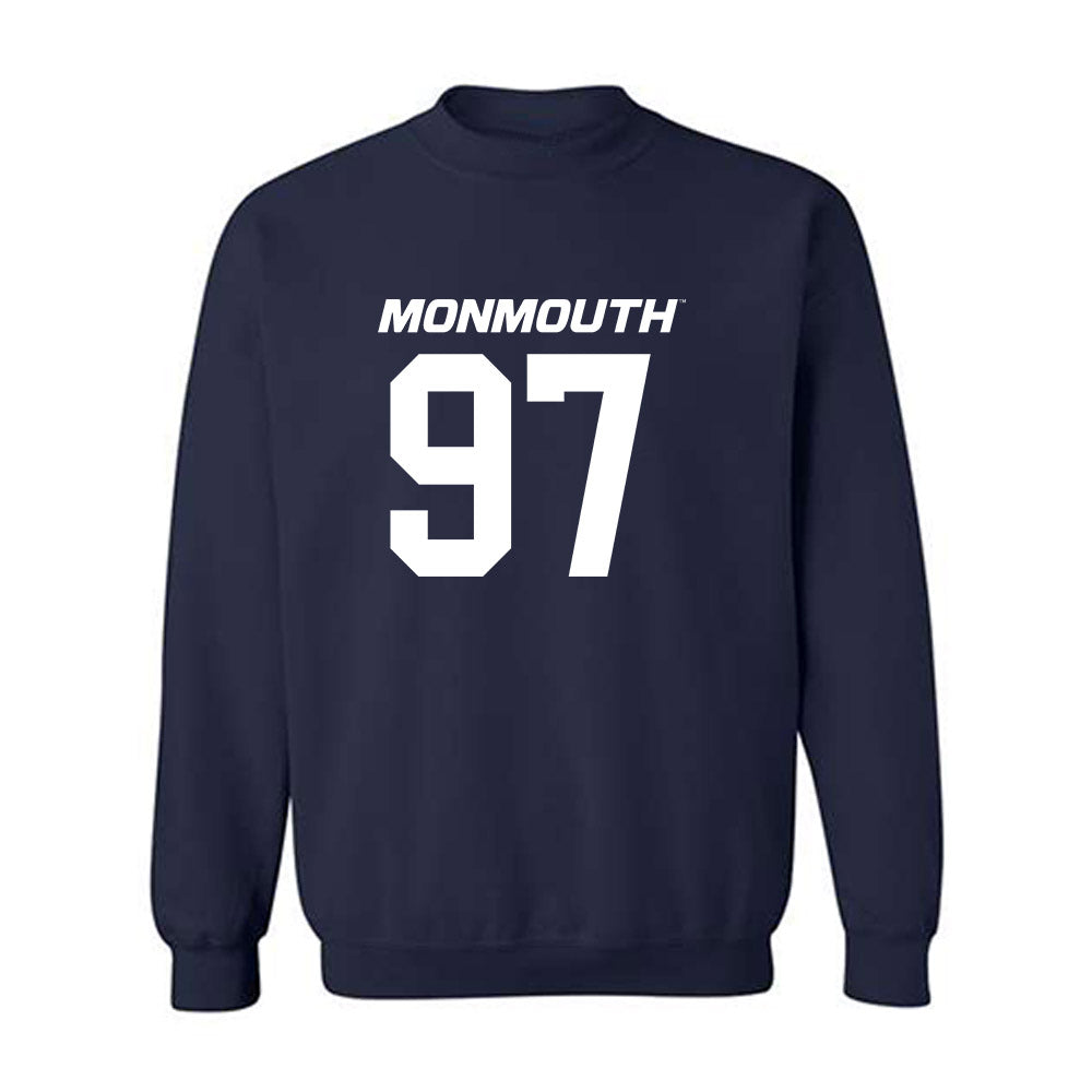 Monmouth - NCAA Football : Rashee Bell - Replica Shersey Crewneck Sweatshirt-0