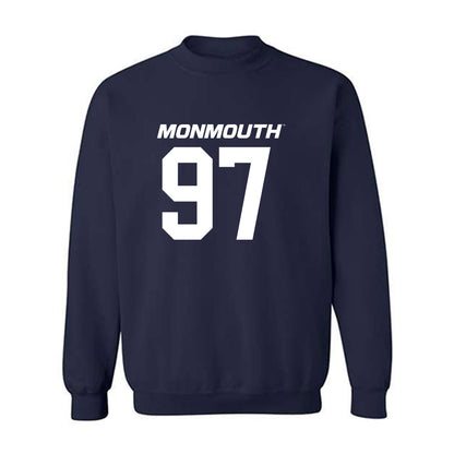 Monmouth - NCAA Football : Rashee Bell - Replica Shersey Crewneck Sweatshirt-0