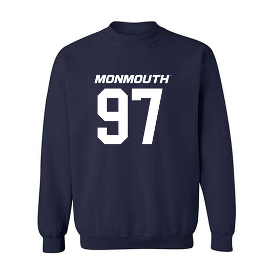 Monmouth - NCAA Football : Rashee Bell - Replica Shersey Crewneck Sweatshirt-0