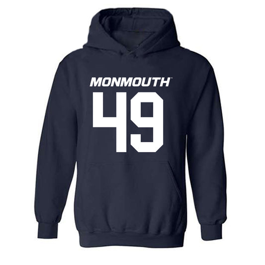 Monmouth - NCAA Football : Tyler Reinhart - Replica Shersey Hooded Sweatshirt-0