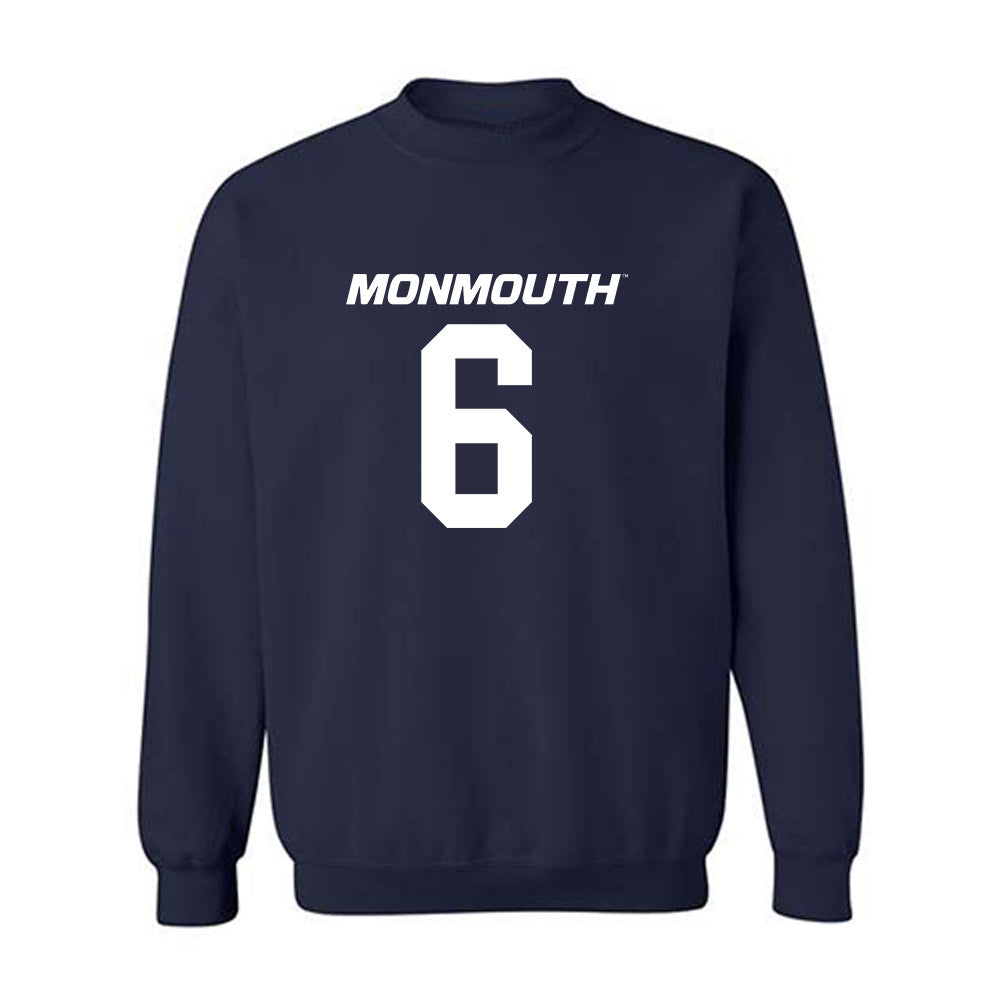 Monmouth - NCAA Football : Kenny Smith - Replica Shersey Crewneck Sweatshirt-0