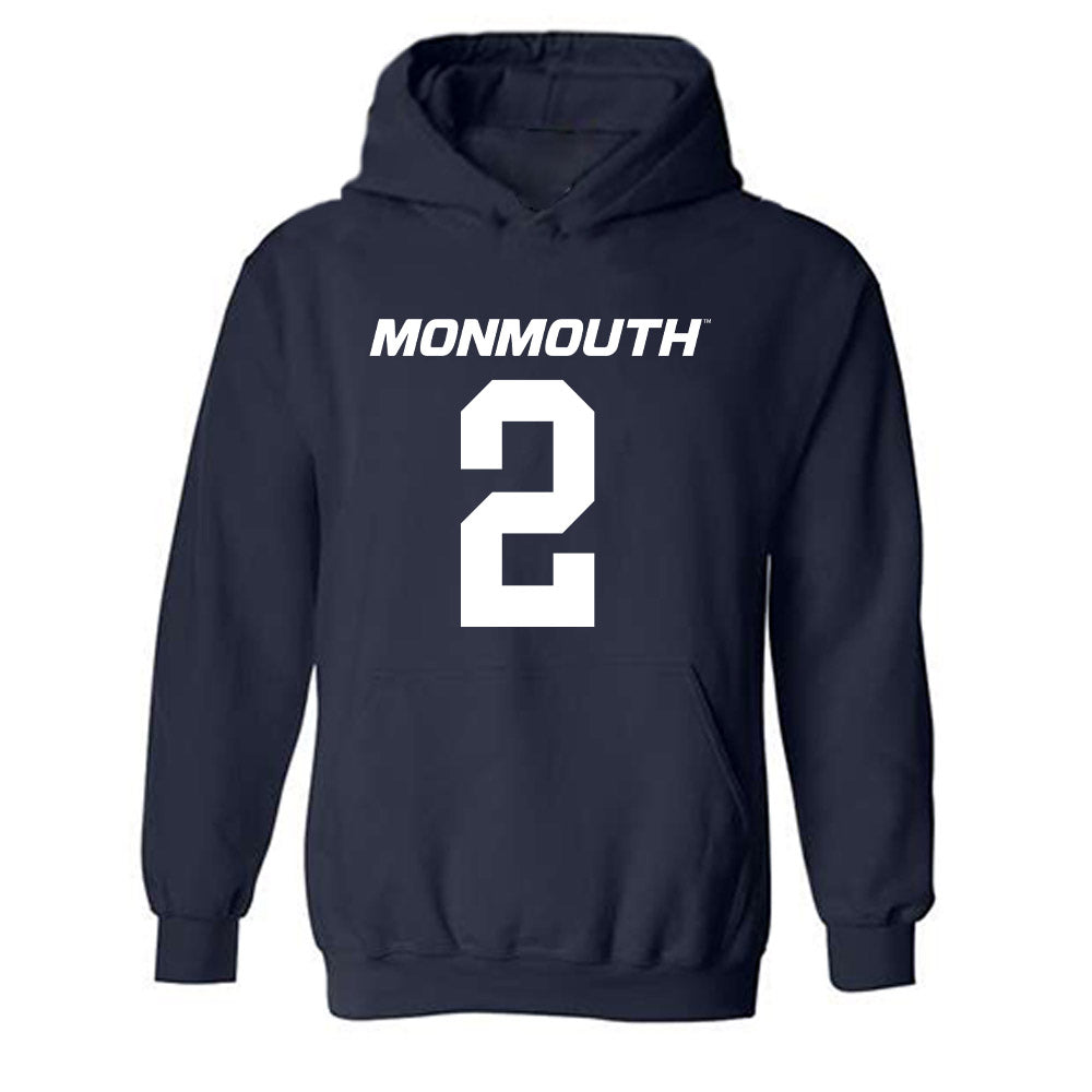 Monmouth - NCAA Football : Jaeden Jones - Replica Shersey Hooded Sweatshirt-0