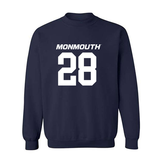 Monmouth - NCAA Football : Kenny Smith - Replica Shersey Crewneck Sweatshirt-0