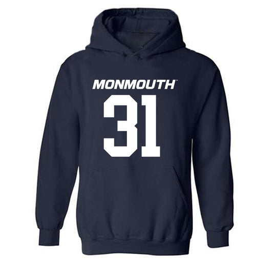 Monmouth - NCAA Football : Amori McNeil - Replica Shersey Hooded Sweatshirt-0