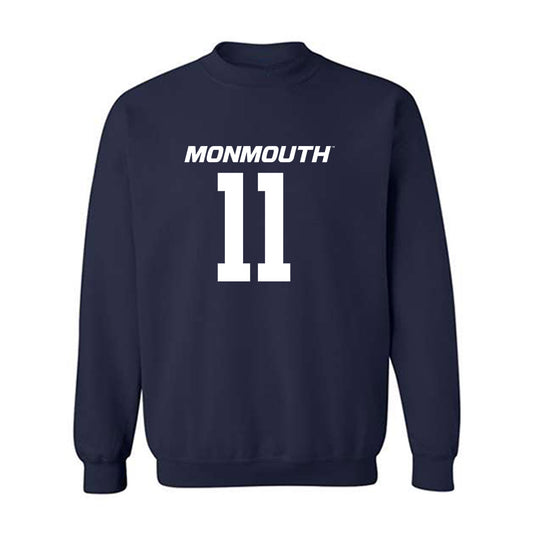 Monmouth - NCAA Football : Ryan Alexander - Replica Shersey Crewneck Sweatshirt-0