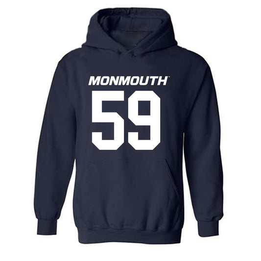 Monmouth - NCAA Football : Andrew Conklin - Replica Shersey Hooded Sweatshirt-0