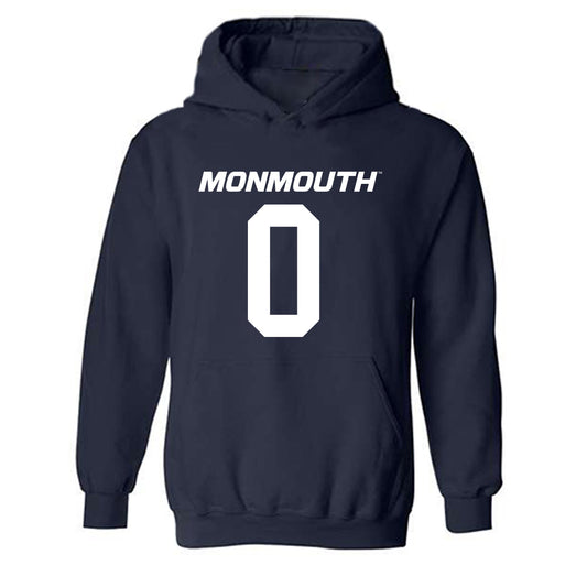 Monmouth - NCAA Football : Gavin Nelson - Replica Shersey Hooded Sweatshirt-0