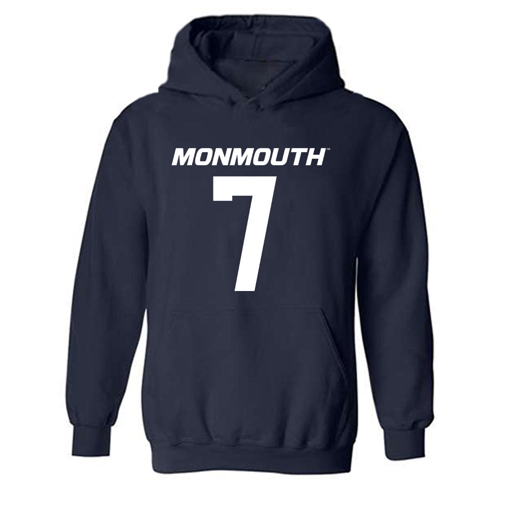 Monmouth - NCAA Football : Travon Neal - Replica Shersey Hooded Sweatshirt-0