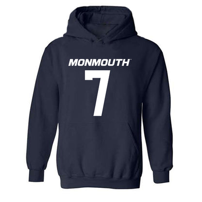 Monmouth - NCAA Football : Travon Neal - Replica Shersey Hooded Sweatshirt-0