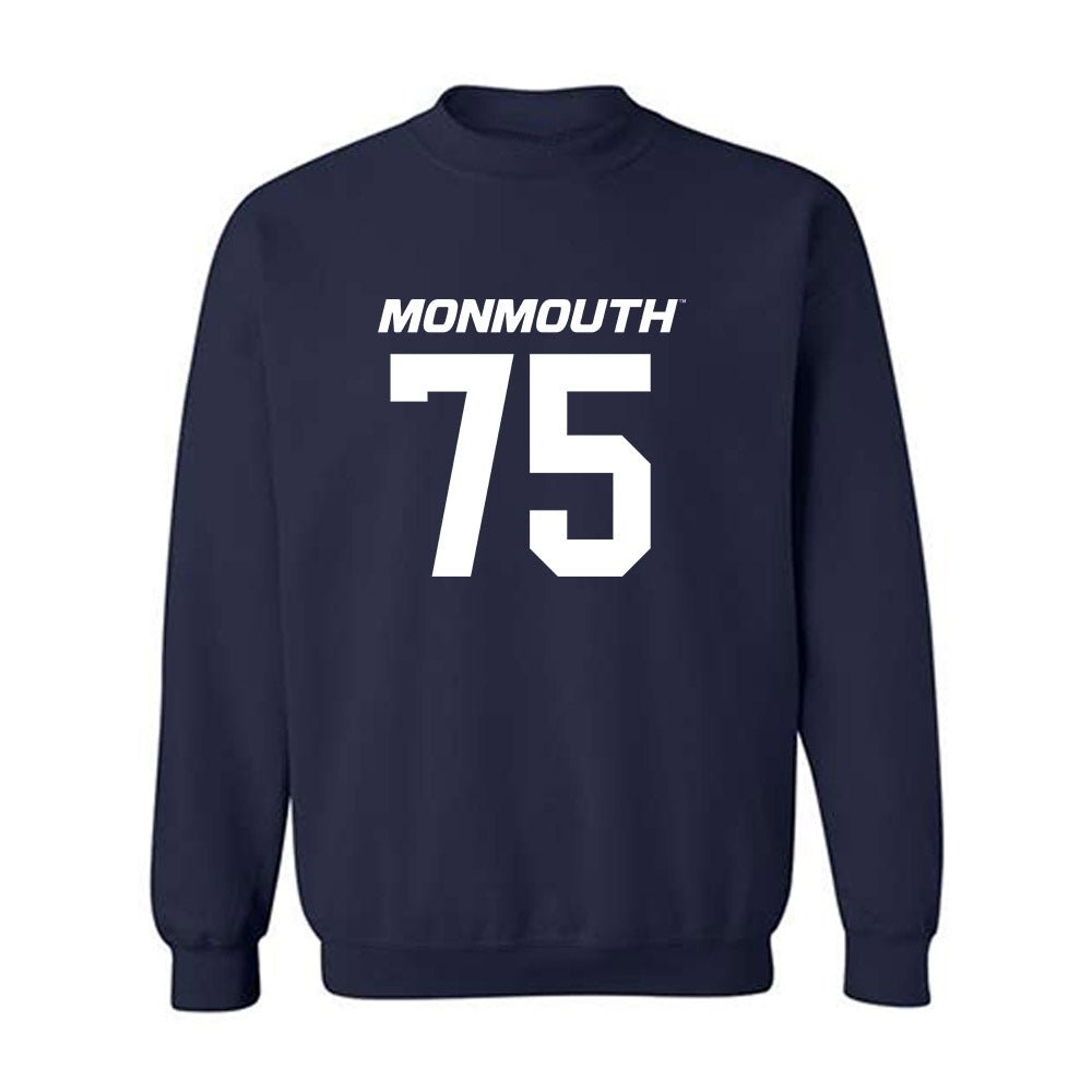 Monmouth - NCAA Football : Bleek Turner - Replica Shersey Crewneck Sweatshirt-0