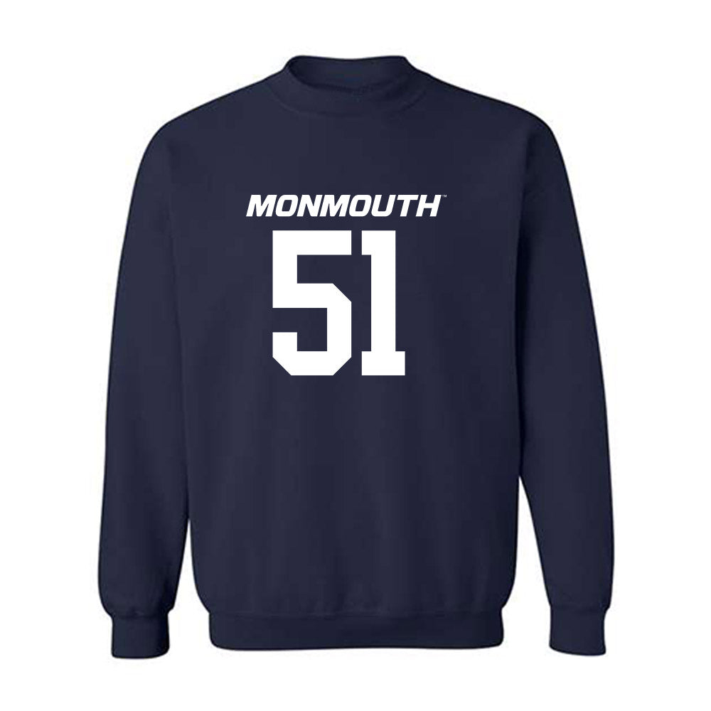 Monmouth - NCAA Football : Chris Ulmer - Replica Shersey Crewneck Sweatshirt-0