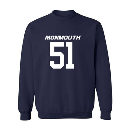 Monmouth - NCAA Football : Chris Ulmer - Replica Shersey Crewneck Sweatshirt-0