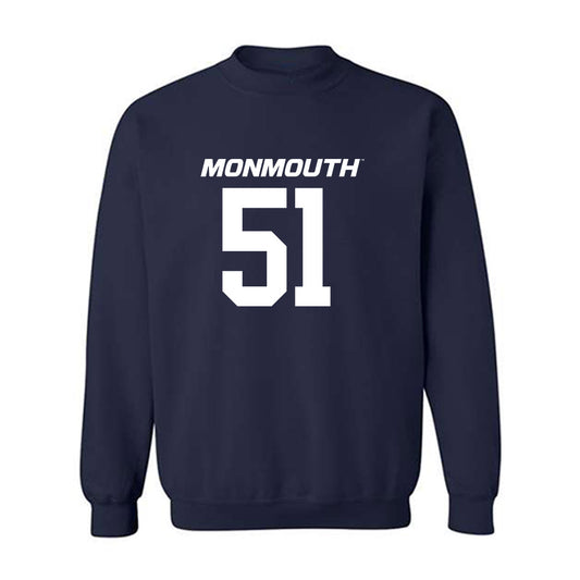 Monmouth - NCAA Football : Chris Ulmer - Replica Shersey Crewneck Sweatshirt-0
