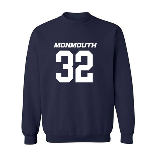 Monmouth - NCAA Football : Leo Sribar - Replica Shersey Crewneck Sweatshirt-0