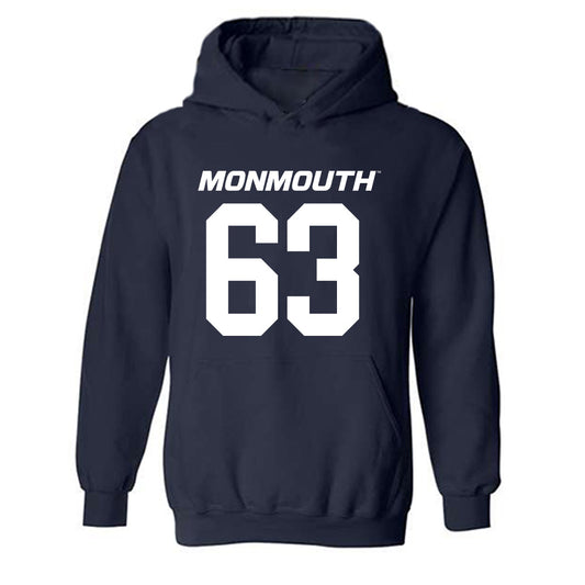 Monmouth - NCAA Football : Blake Birbilis - Replica Shersey Hooded Sweatshirt-0