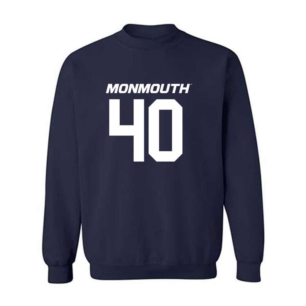 Monmouth - NCAA Football : Anthony Bello - Replica Shersey Crewneck Sweatshirt-0