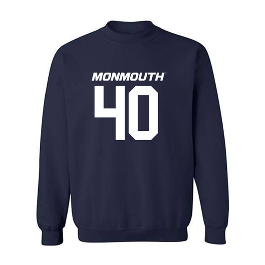 Monmouth - NCAA Football : Anthony Bello - Replica Shersey Crewneck Sweatshirt-0