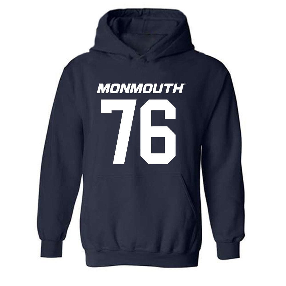 Monmouth - NCAA Football : Keyshawn Efese - Replica Shersey Hooded Sweatshirt-0