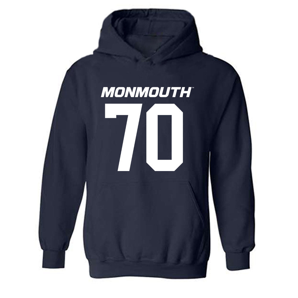 Monmouth - NCAA Football : Reed Collins - Replica Shersey Hooded Sweatshirt-0