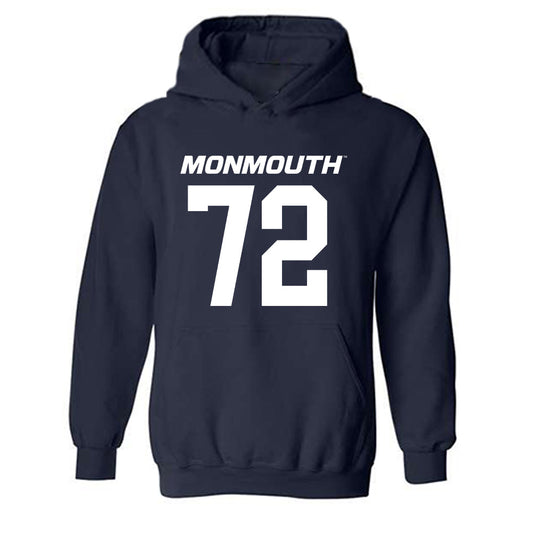 Monmouth - NCAA Football : Kyle Cameron - Replica Shersey Hooded Sweatshirt-0