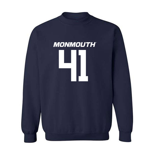 Monmouth - NCAA Football : Isaiah Grier - Replica Shersey Crewneck Sweatshirt-0