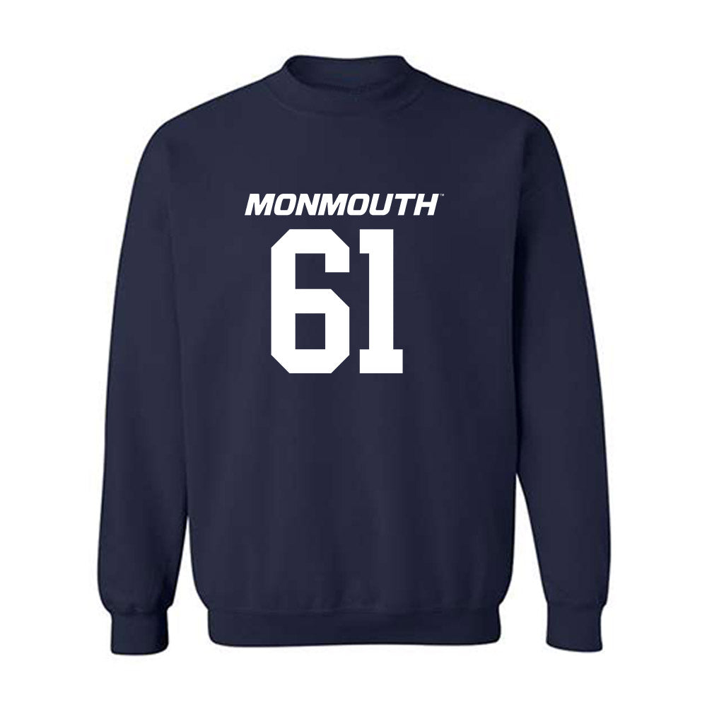 Monmouth - NCAA Football : Collin Goetter - Replica Shersey Crewneck Sweatshirt-0
