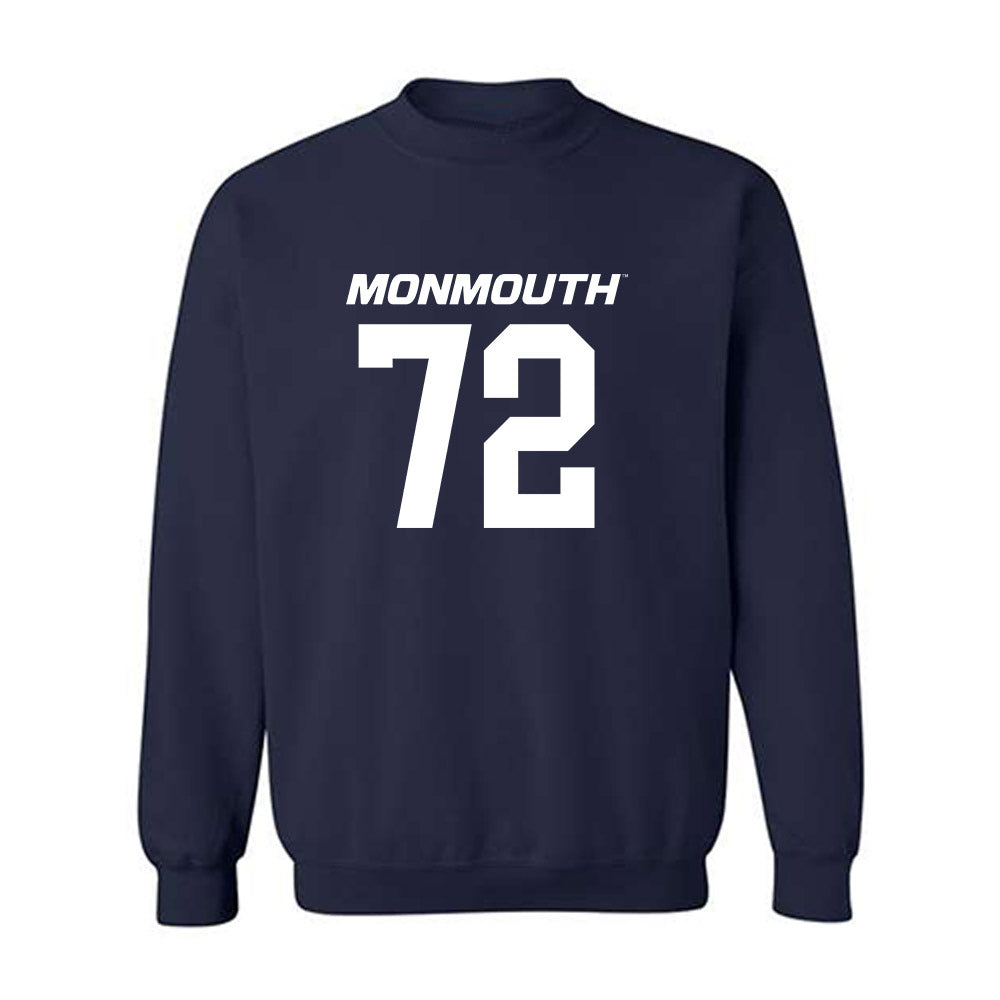 Monmouth - NCAA Football : Kyle Cameron - Replica Shersey Crewneck Sweatshirt-0